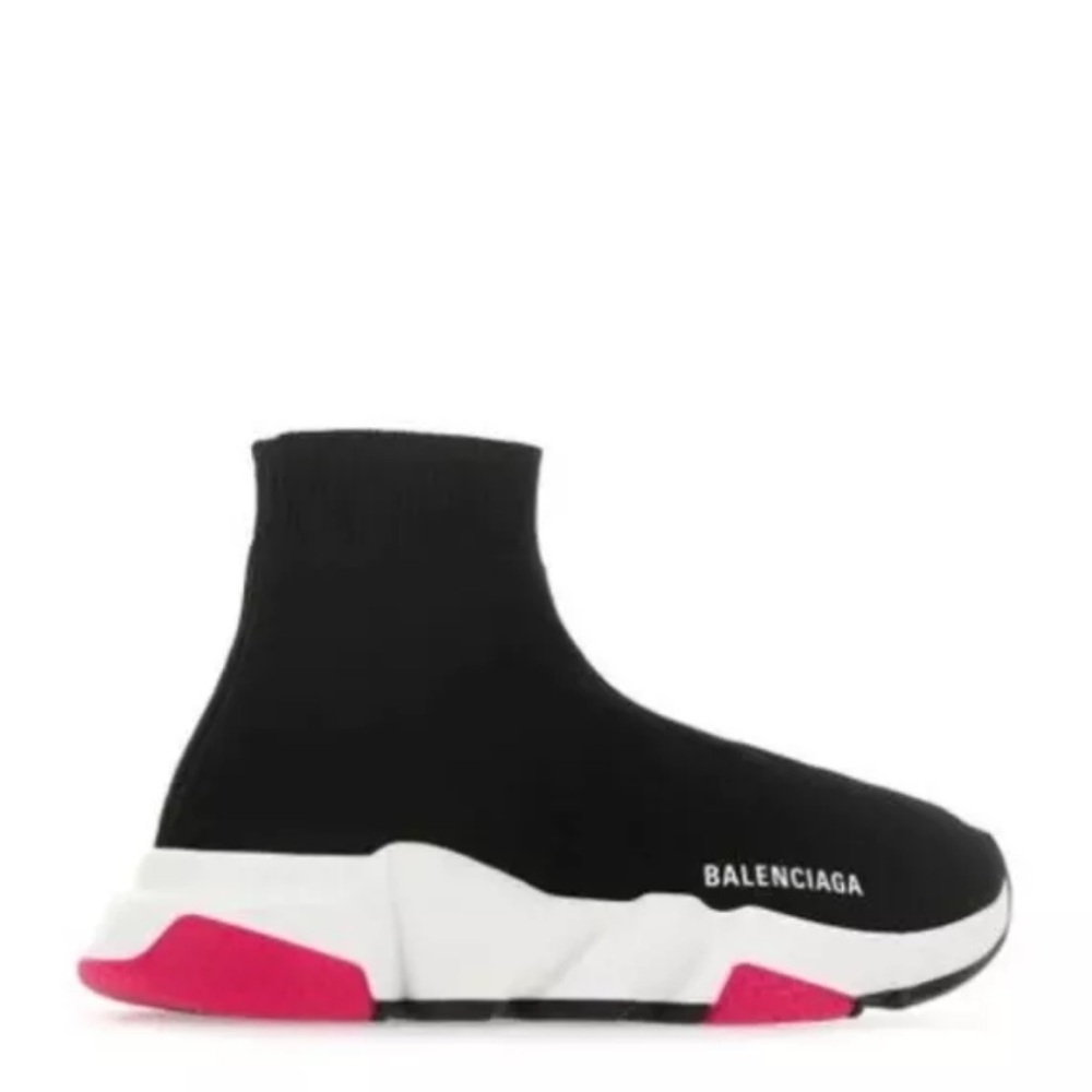 *AUTHENTIC* BALENCIAGA - Speed Knit Sneaker - Black/pink - Women’s US 6 / EU 36